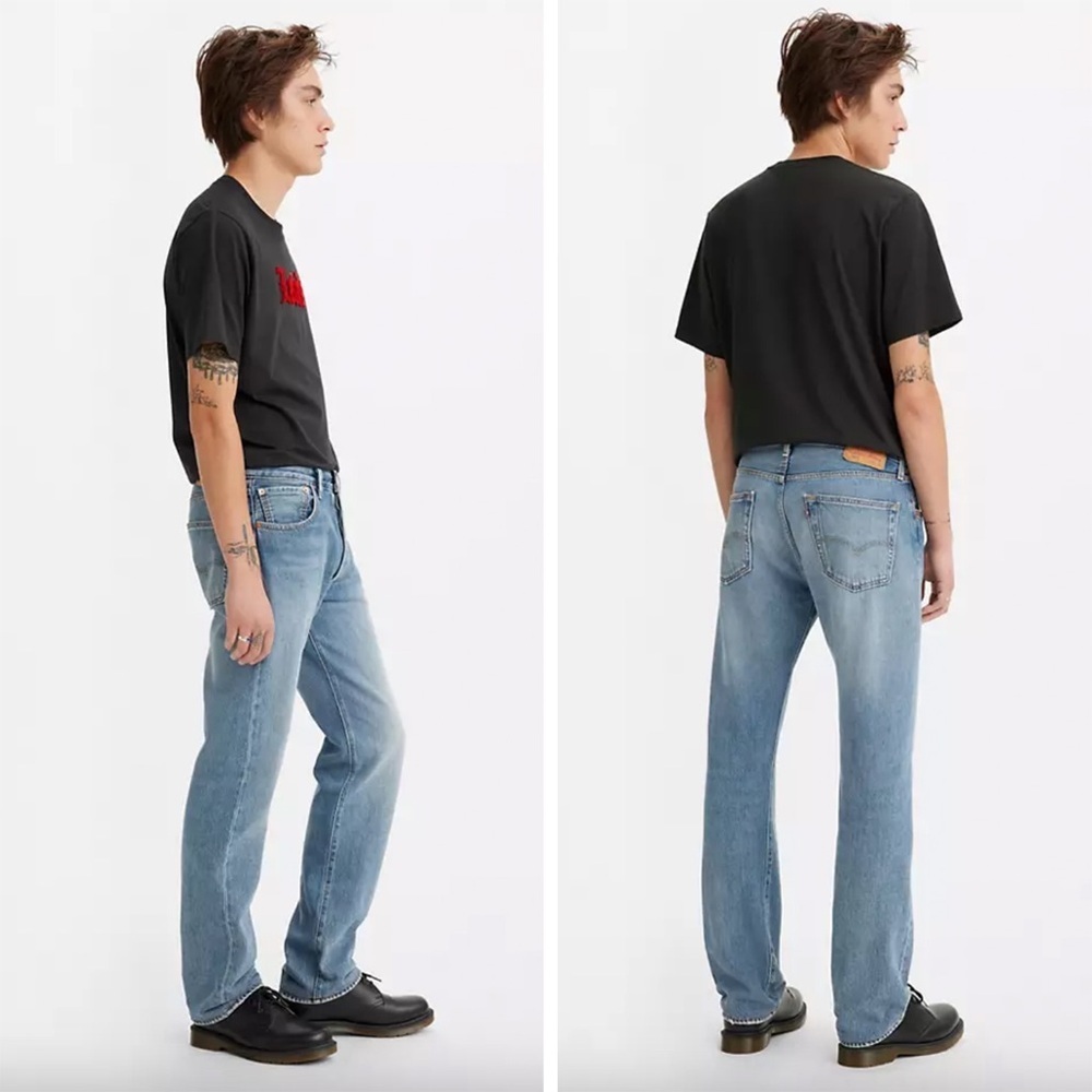 Levi's - 501 Original Fit Jeans - Meet Me at The Greek - Medium Wash - Picture 2 of 12